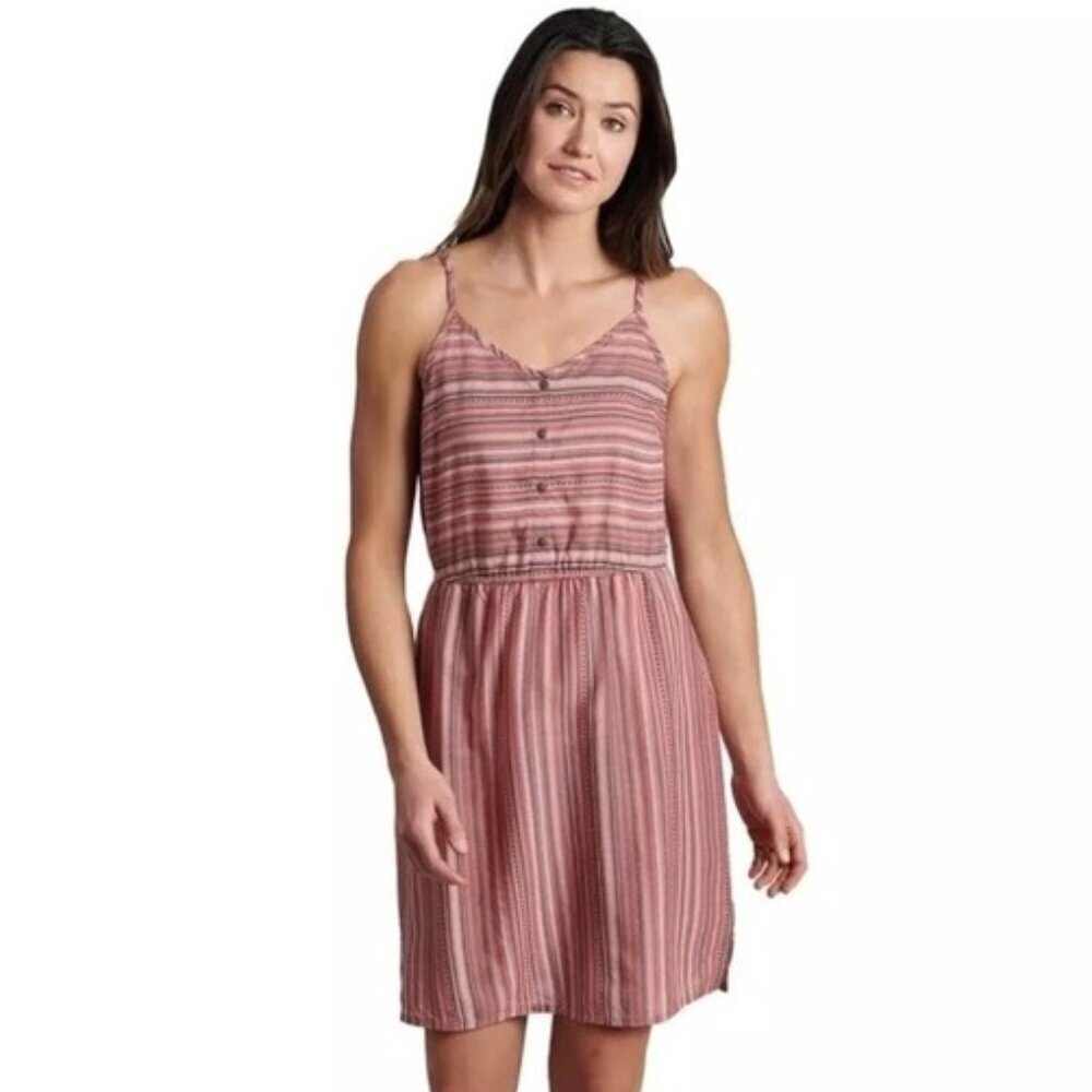 Kuhl Pink Striped Sleeveless Dress XS